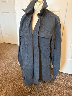 Men's Charcoal Gray Utility Flannel